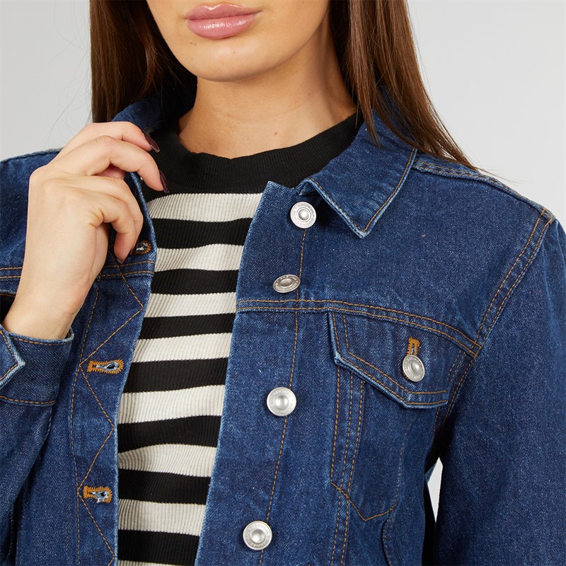 French Connection Womens Denim Jacket Mid Blue - foto 3