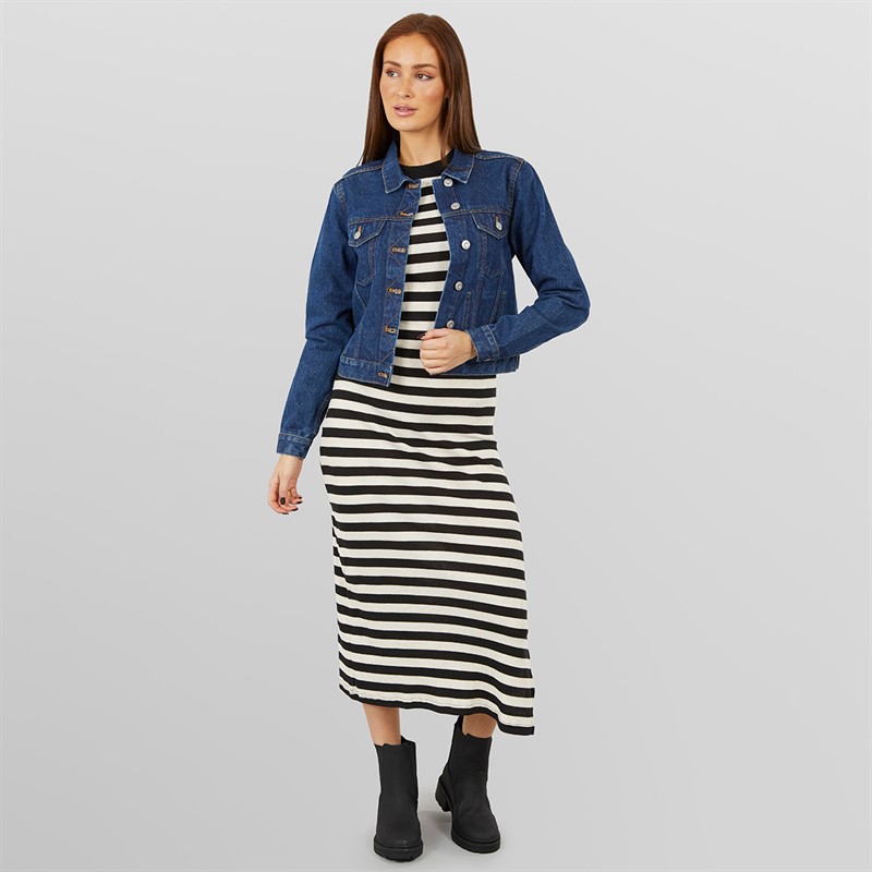 French Connection Womens Denim Jacket Mid Blue - foto 4