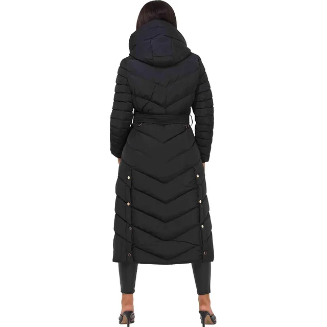 JESS Jess Women’s Long Puffer Coat with Belt & Hood - foto 7